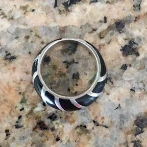 Vintage Ring Black and Silver